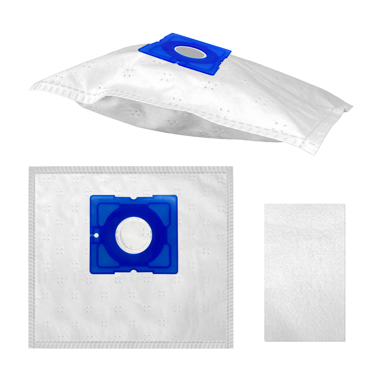 ARLI Ersatz Staubsaugerbeutel 250 x 260 mm – Set mit 10 Beuteln und 1 Filtermatte