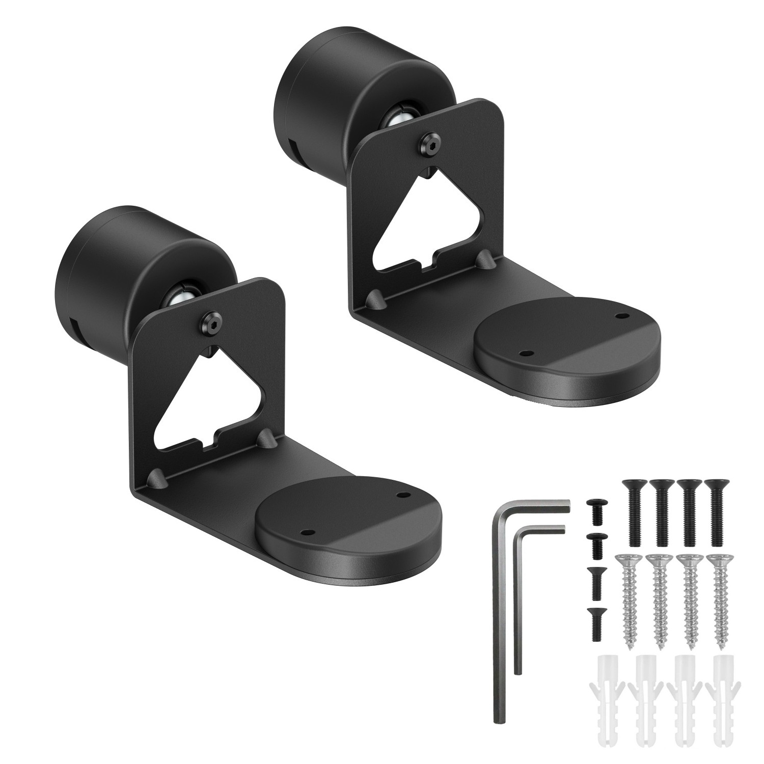 ARLI 2x Wandhalterung kompatibel mit Sonos Era 100 & 300 Lautsprecherhalter neigbar & schwenkbar schwarz