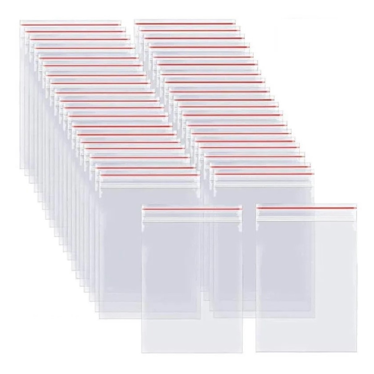 100x Druckverschlussbeutel 100 x 150 mm LDPE Schnellverschlußbeutel Zip Beutel transparent