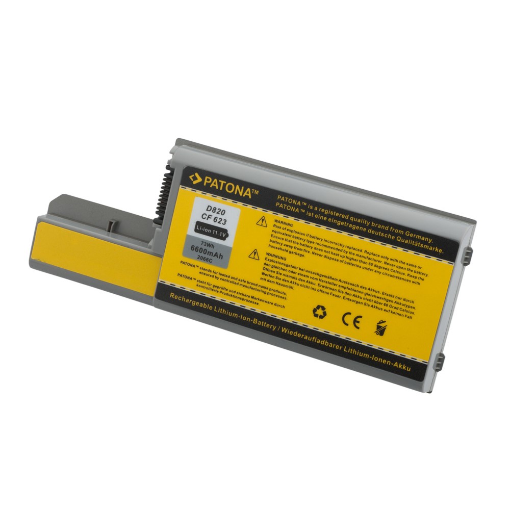 Akku Dell Latitude D531 D531N D820 D830 Precision M4300 M65 6600 mAh original arli patona ersatzakku laptop notebook Batterie Battery CF632 CF704 CF711 DF192 DF230 DF249 FF232 XD735 XD736 XD739 YD623 YD624 YD626 YD632