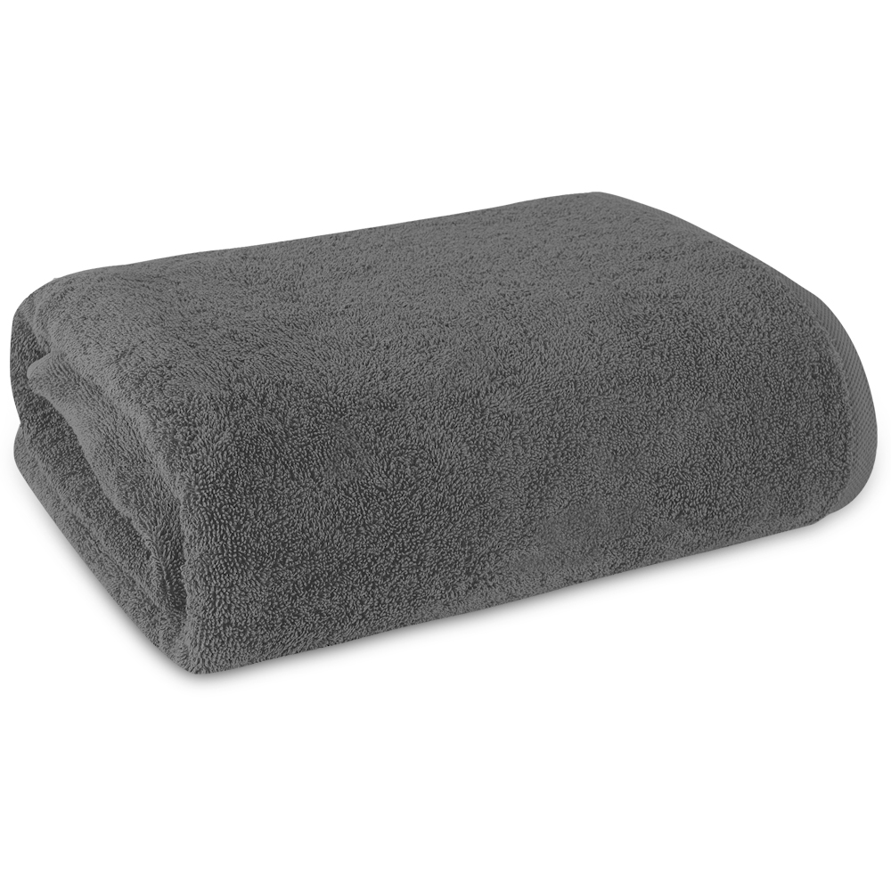 ARLI Duschtuch 60 x 120 cm Anthrazit / Grau - 100% Baumwolle