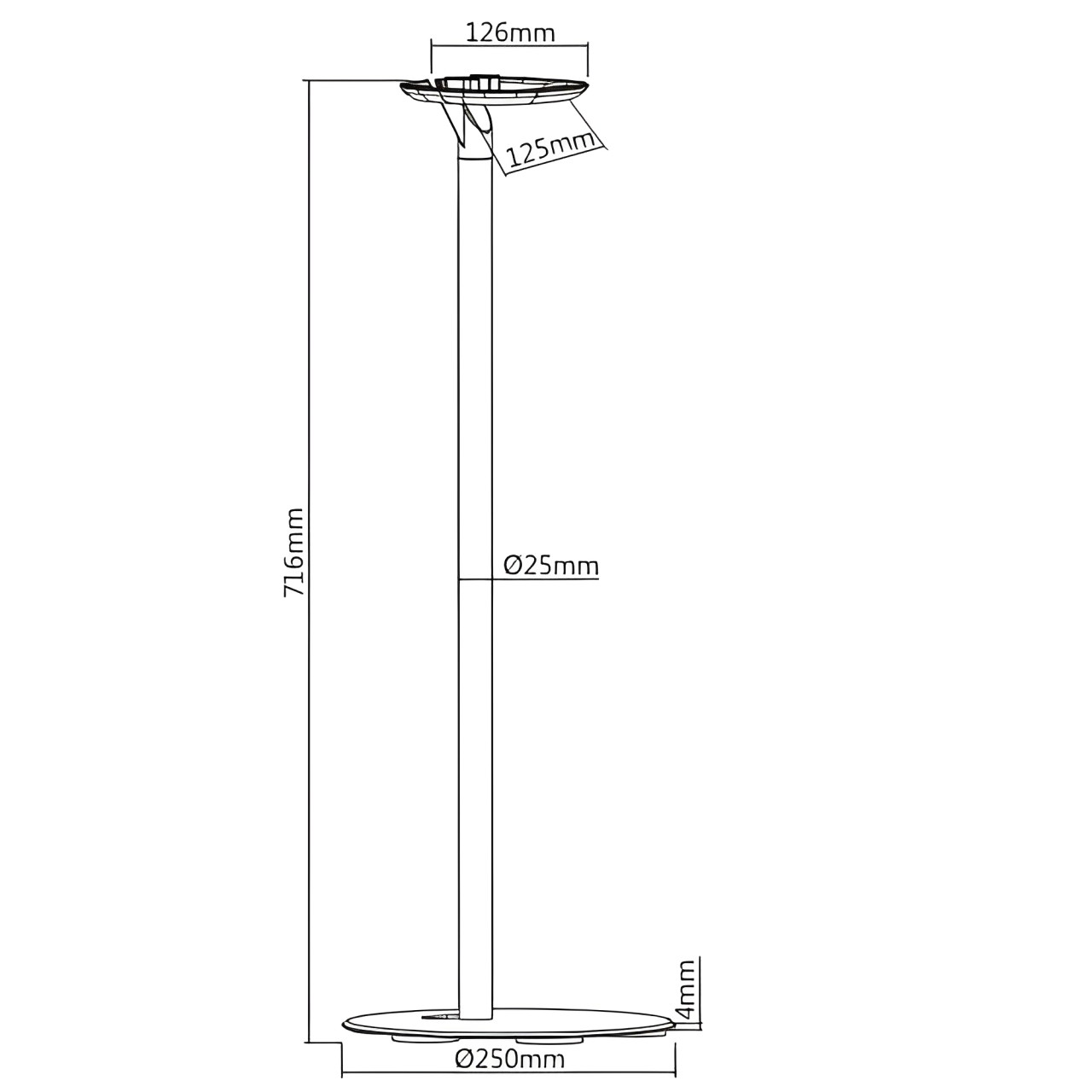 arli mywall lautsprcher sonos one play 1 play:1 wandhalterung boxenhalterung lautsprecherhalter lautsprecherständer boxenständer boxen box wand halter halterung 2 x set pack Träger speaker einstellbar weiss HS18