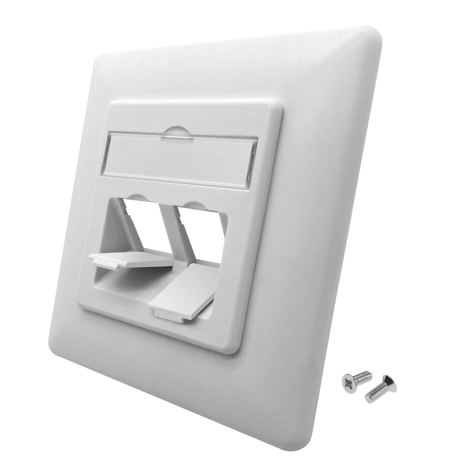 ARLI Keystone Jacks Anschlussdose 2-fach Einbaurahmen Leerdose Unterputz