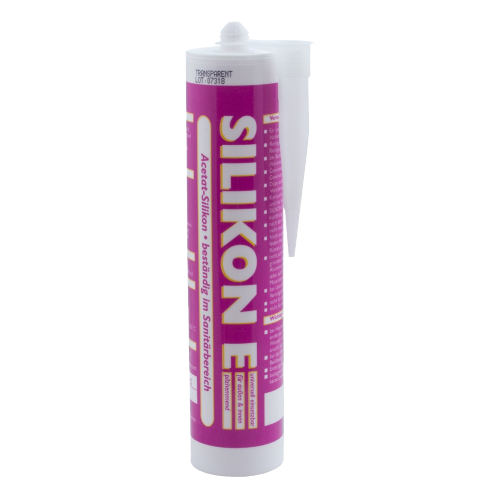 Silikon 310ml weiss Universal Sanitär Bad Dusche Küche Fuge Fenster innen außen