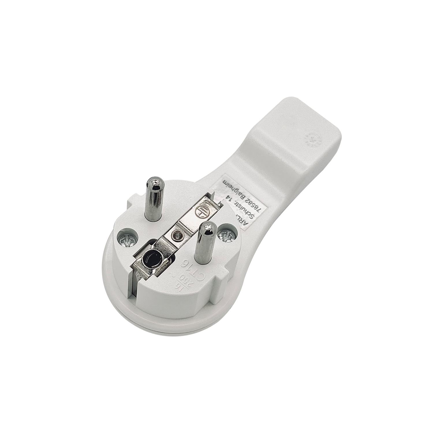 arli steckdosenadapter stecker aufputzsteckdose 10 x 10x schuko stecker flach flachstecker eurostecker netzstecker stromstecker strom gewinkelt winkel 3 x 1,5 mm kabel stromkabel 16a 250v schraubbar klapp grif extraflach schutzkontakt