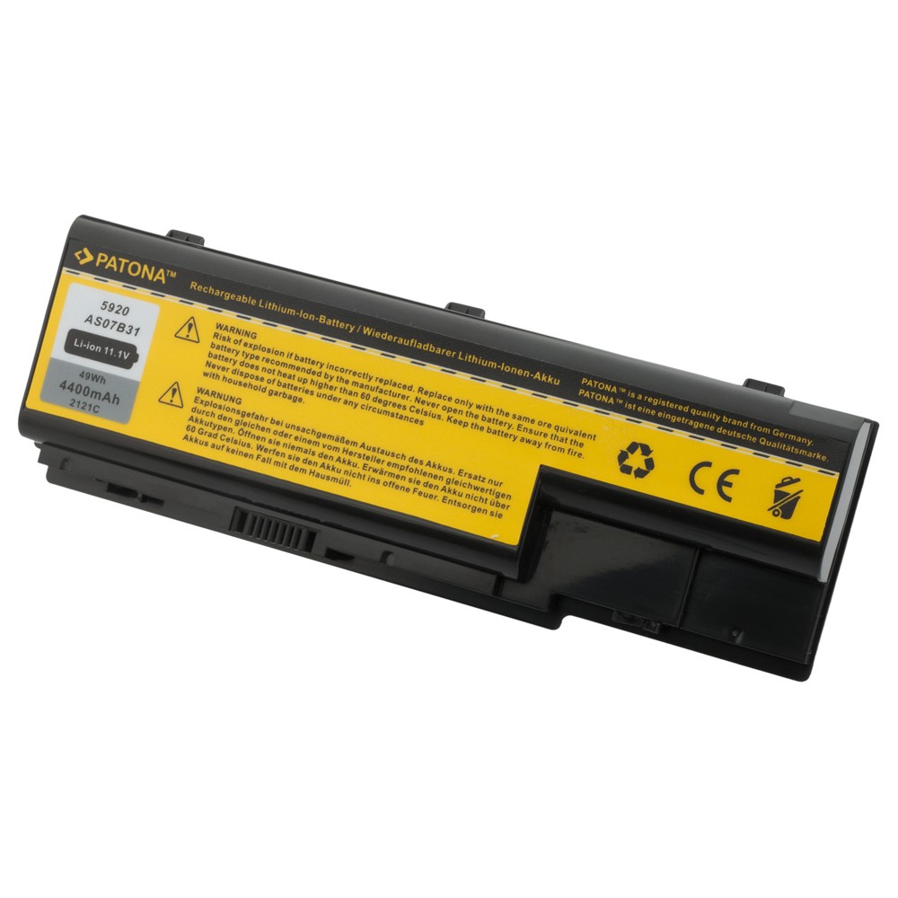 Akku Acer Aspire AS07B31 AS07B32 AS07B41 AS07B42 AS07B51 AS07B71 AS07B72 4400 mAh original arli patona ersatzakku bettarie laptop notebook kaufen  LC.BTP00.007 LCBTP00007 5310 5720 5920 5920658 5520-6A2G12Mi 5710Z