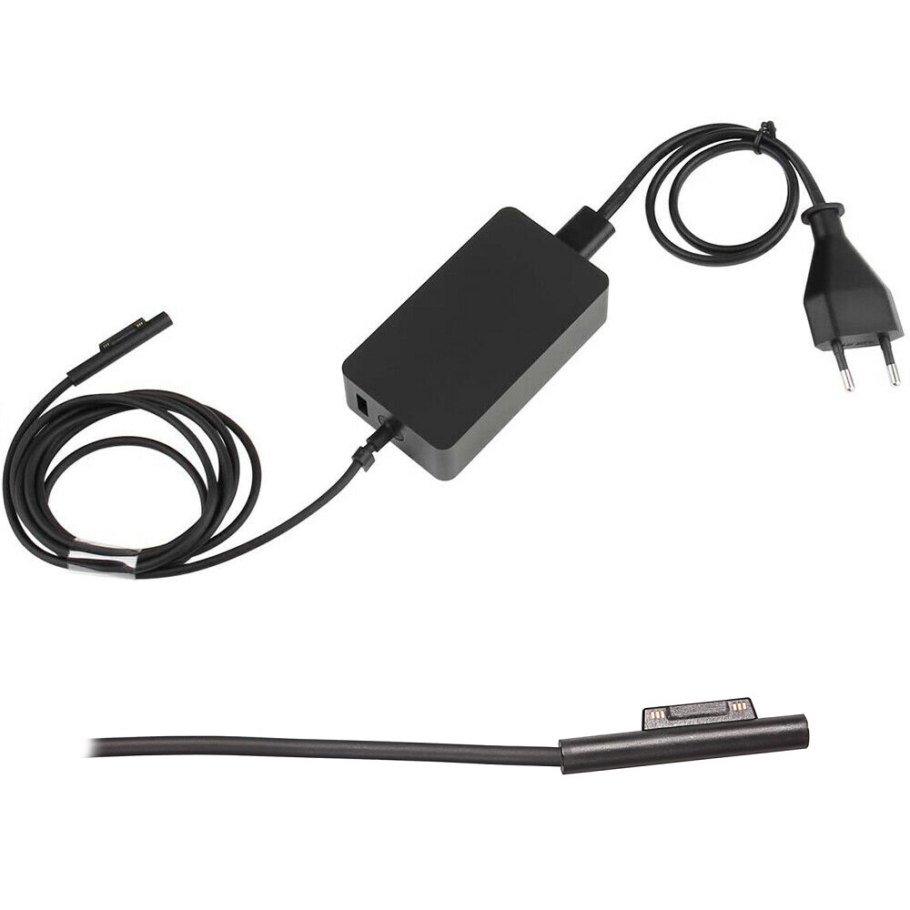 Netzteil für Microsoft Surface Pro 4 / 5 / 6 /  7 / X Pro Go Book Model 1706 Ladekabel 65W USB