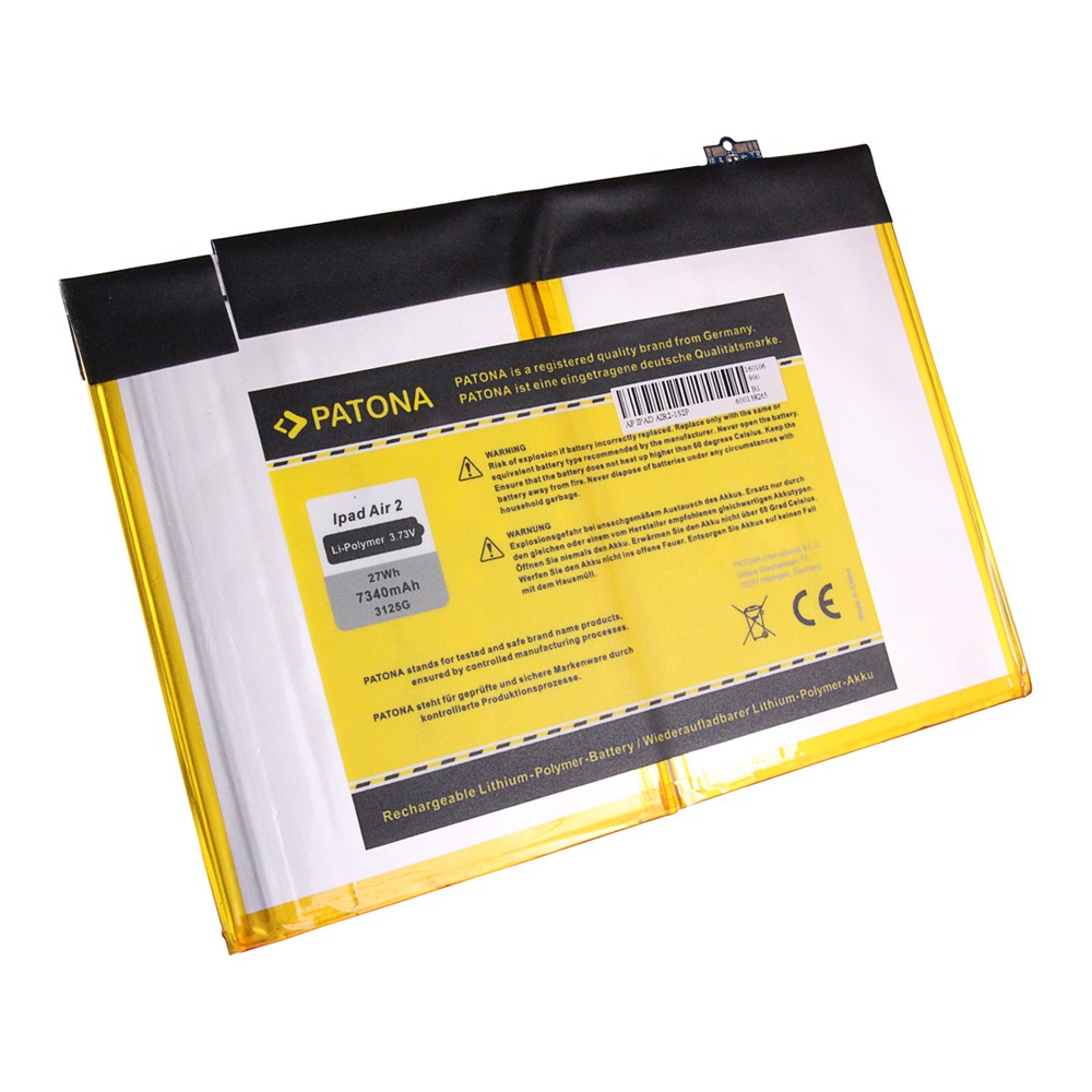 PATONA Akku  Apple iPad Air 2 Apple A1547 16 64 128 GB Wi-Fi Cellular tablet arli 7340 mAh marken zellen A 1547 ersatzakku ersatz