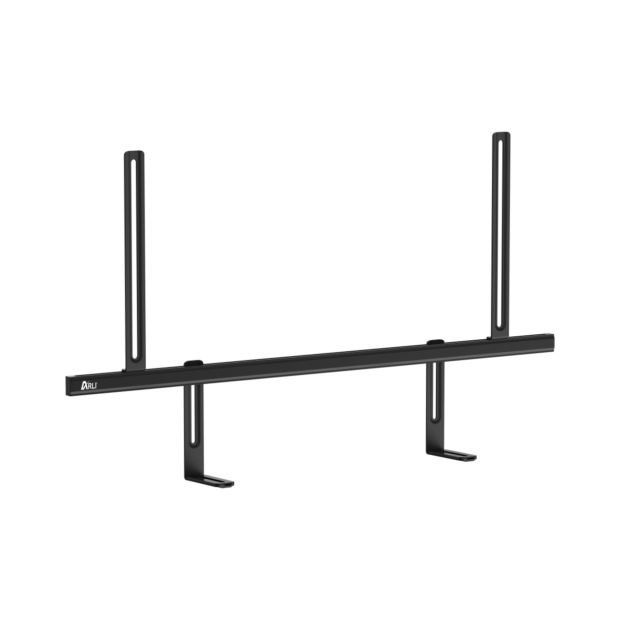 ARLI Soundbar Halterung TV Montage universell verstellbar schwarz für VESA bis 700×600 Soundbar Lochabstand bis 700 mm