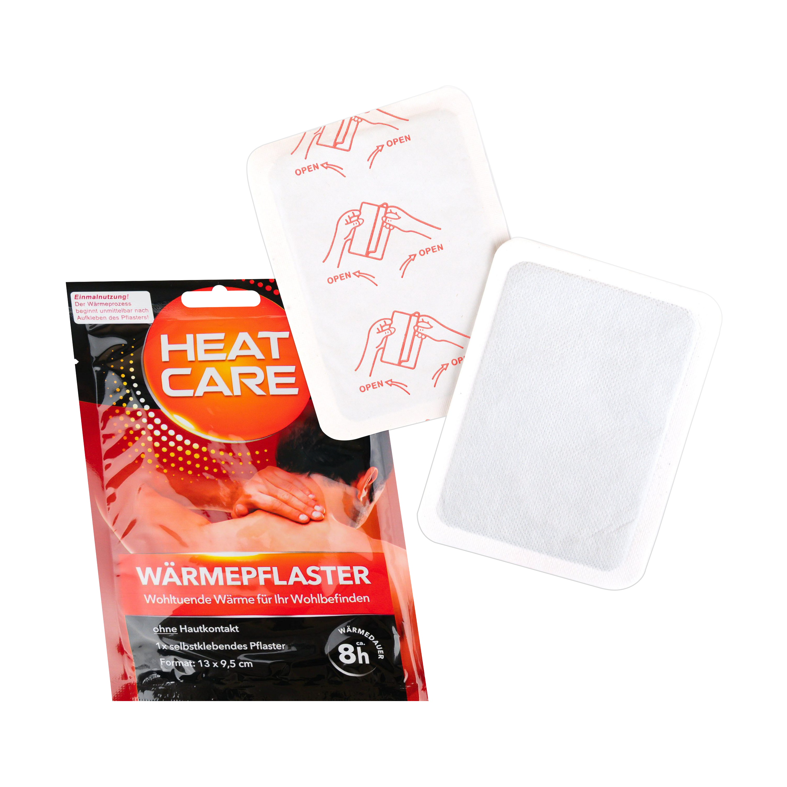 10x Wärmepflaster 13x9,5 cm selbstklebend für Rücken Schulter und Nacken Wärmepad Pflaster