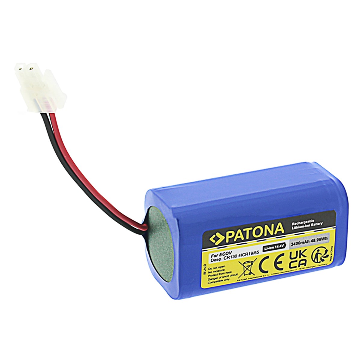 Akku für Ecovacs Deebot CR130 4ICR19/65 CR 360 4ICR19 / 65 3400mAh