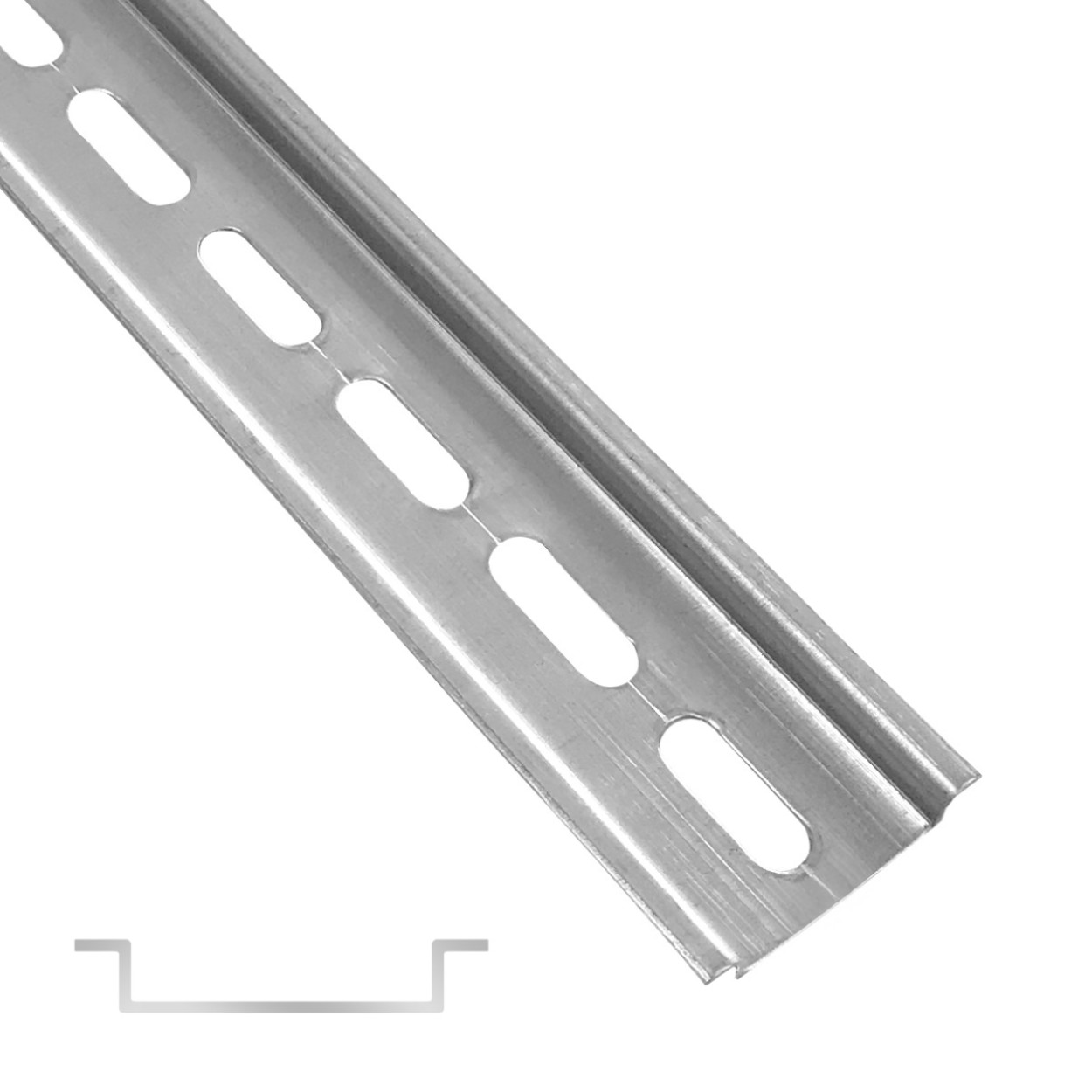 arli hutschiene hut schiene 4x profilschine schaltschrank verteilerschrank verteiler einbau stahl verzinkt din 35 x 7,5 mm gelocht trageschiene elektro klemmen automatenschiene befestigung montageschiene sicherung zähler