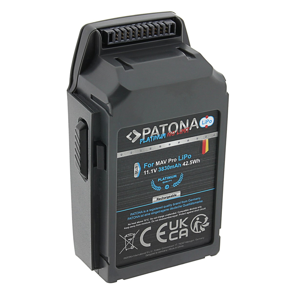 Akku für DJI Mavic Mavic Pro Mavic Pro Platinum CP.PT.000587 GP785075-38300DB 3830mAh
